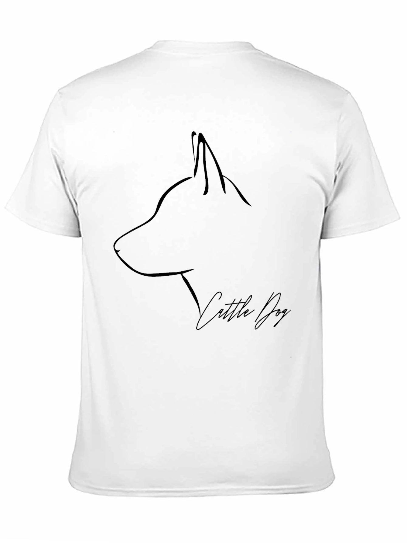 Cattle Dog Graphic Tee - Minimalist Design