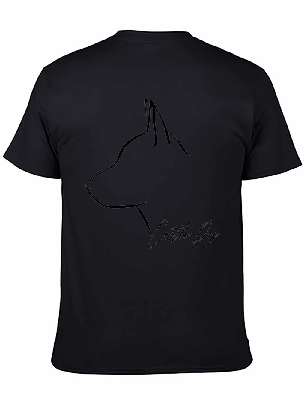 Cattle Dog Graphic Tee - Minimalist Design