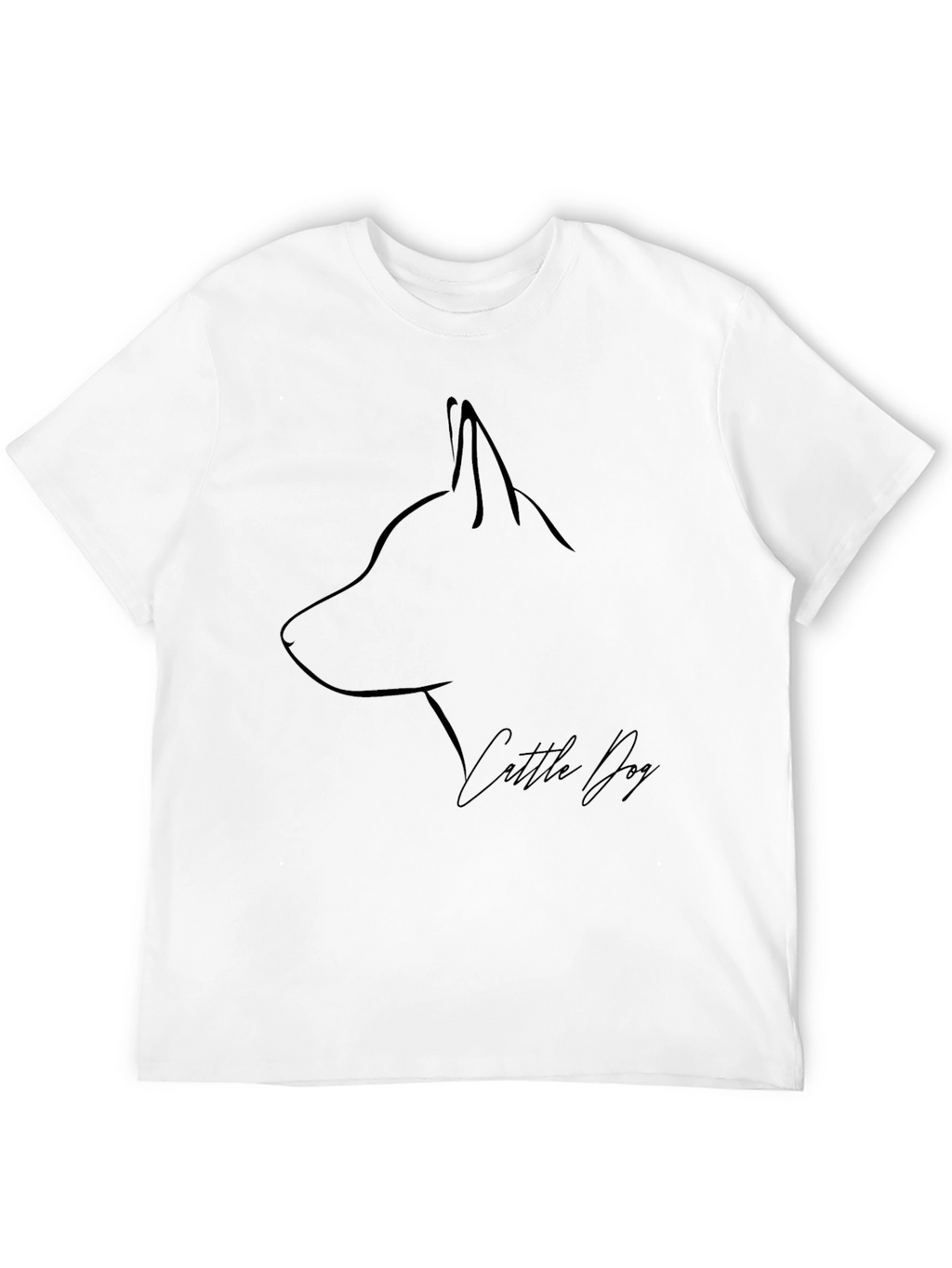 Cattle Dog Graphic Tee - Minimalist Design