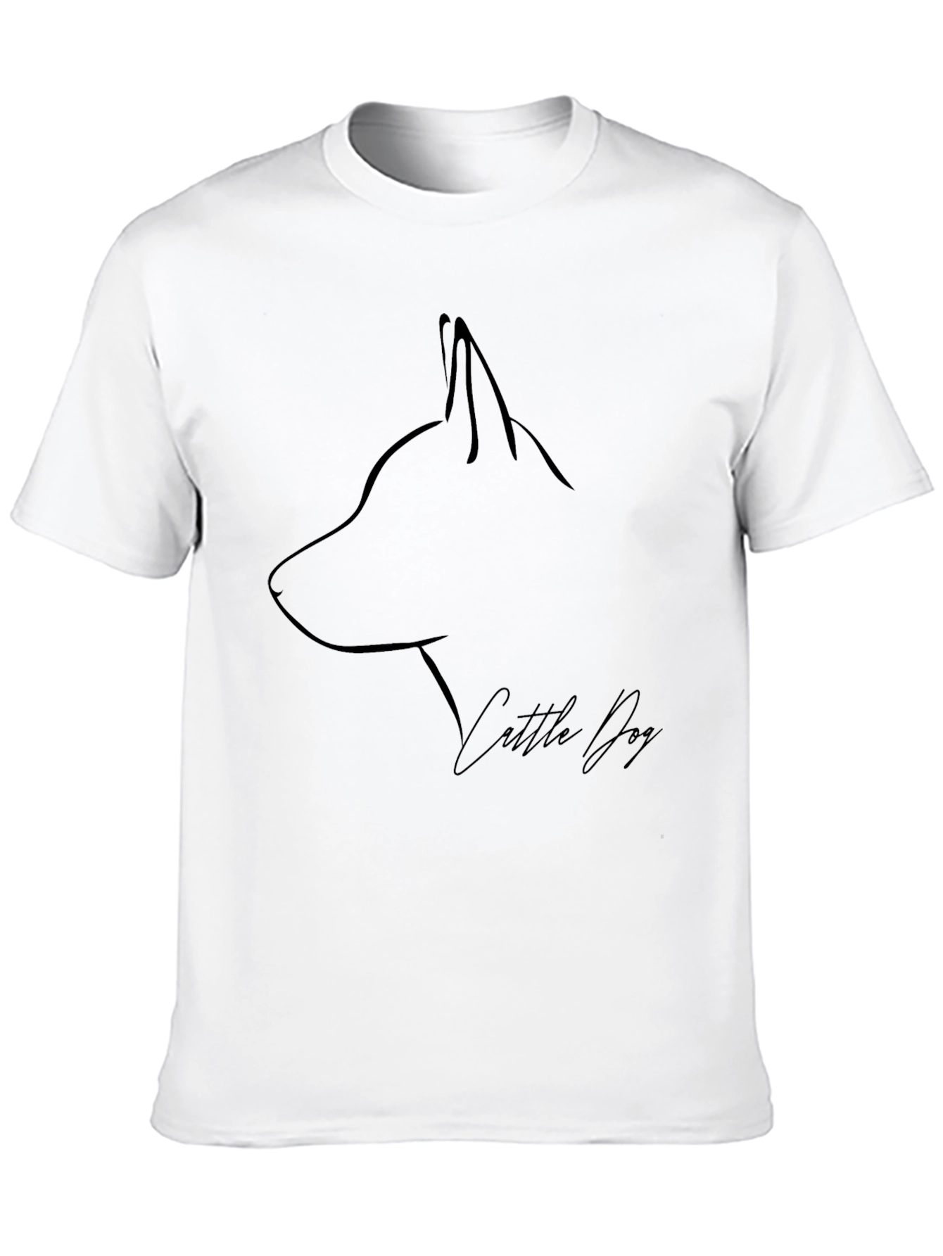 Cattle Dog Graphic Tee - Minimalist Design