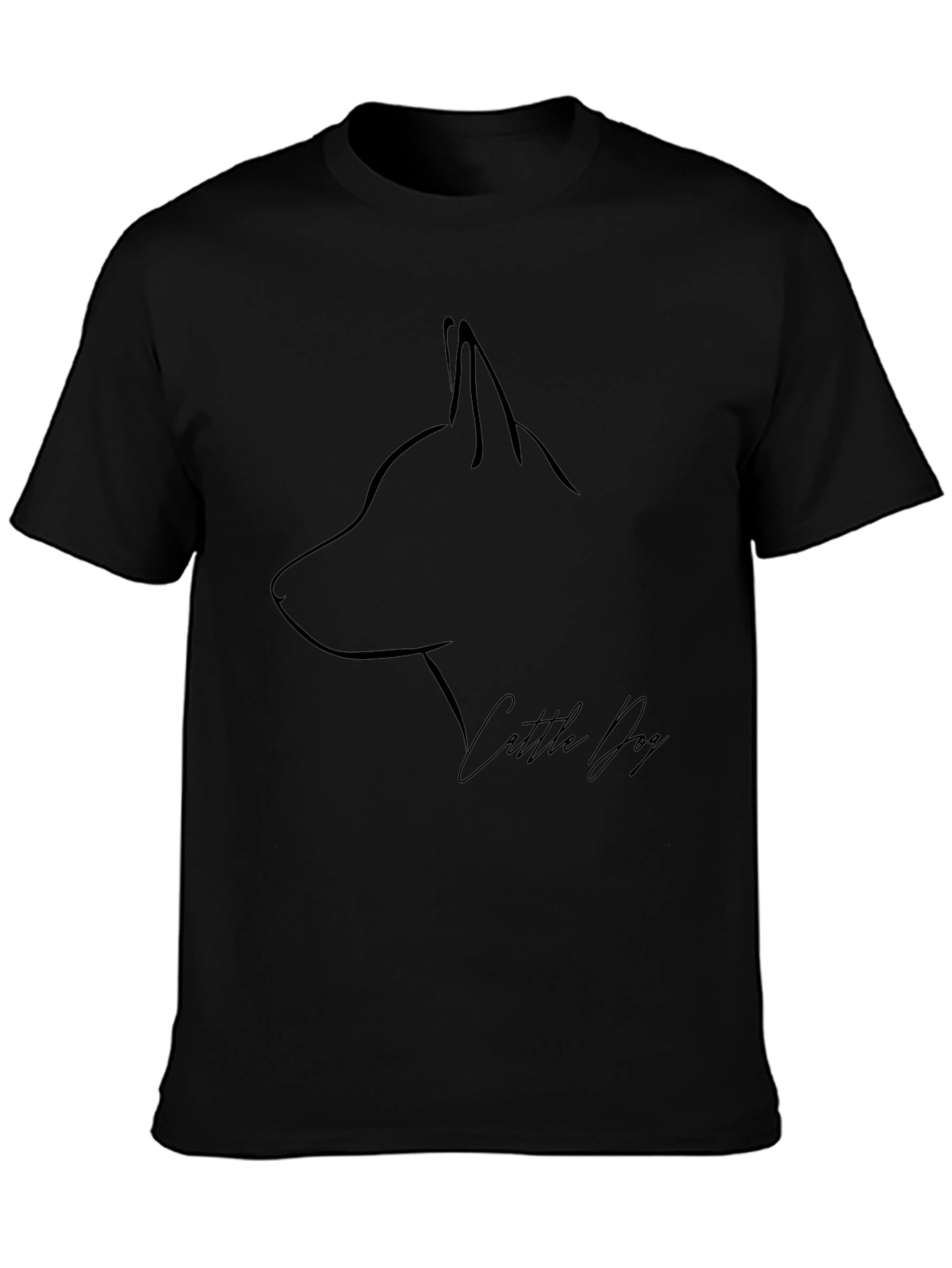 Cattle Dog Graphic Tee - Minimalist Design