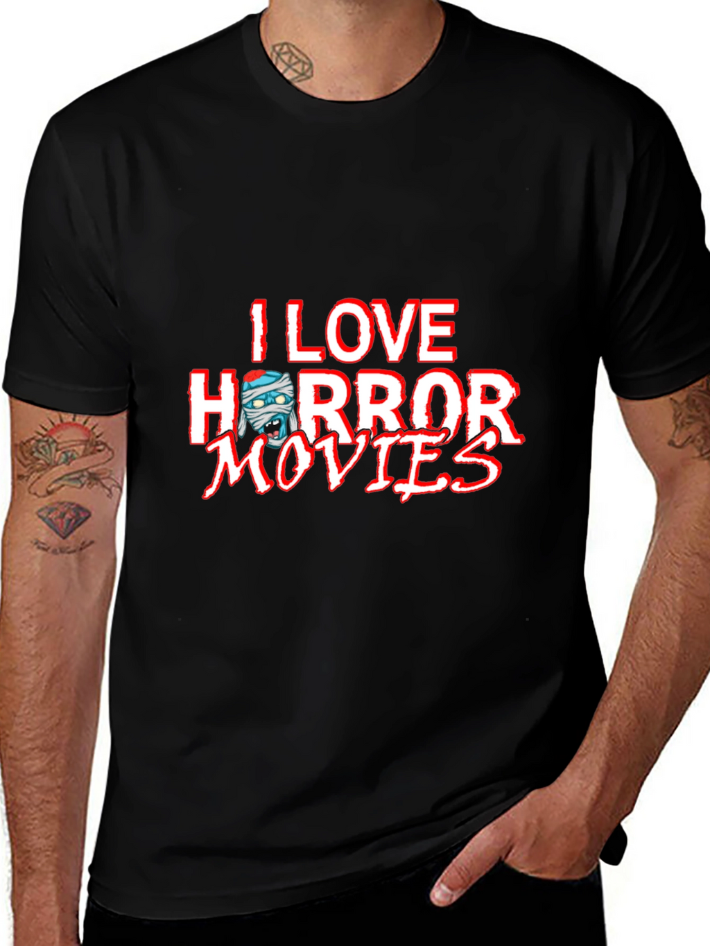I Love Horror Movies Graphic Tee