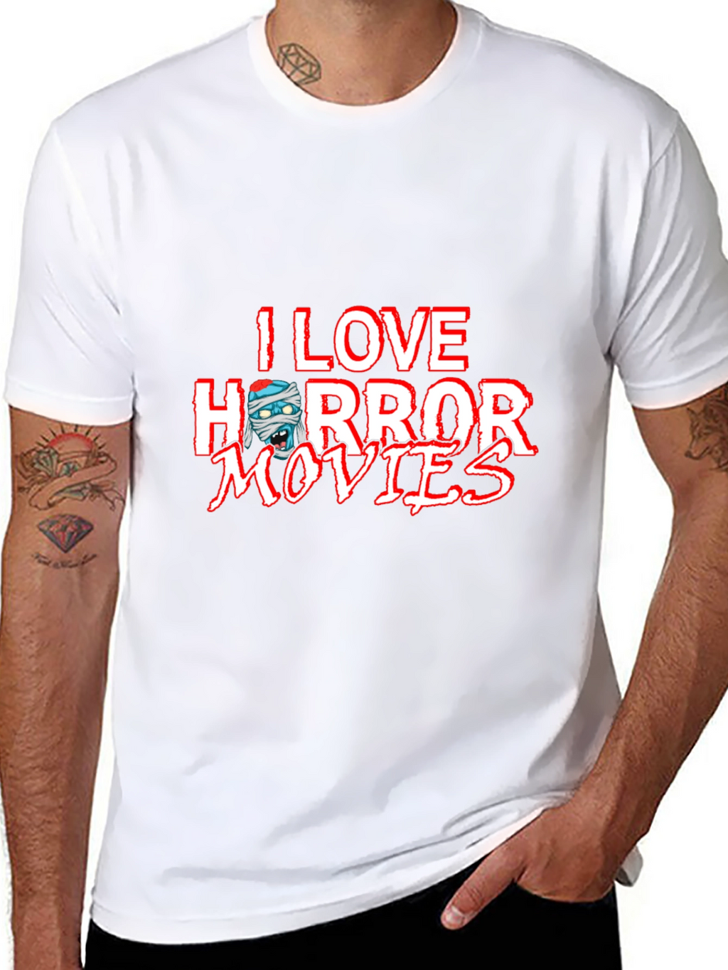 I Love Horror Movies Graphic Tee