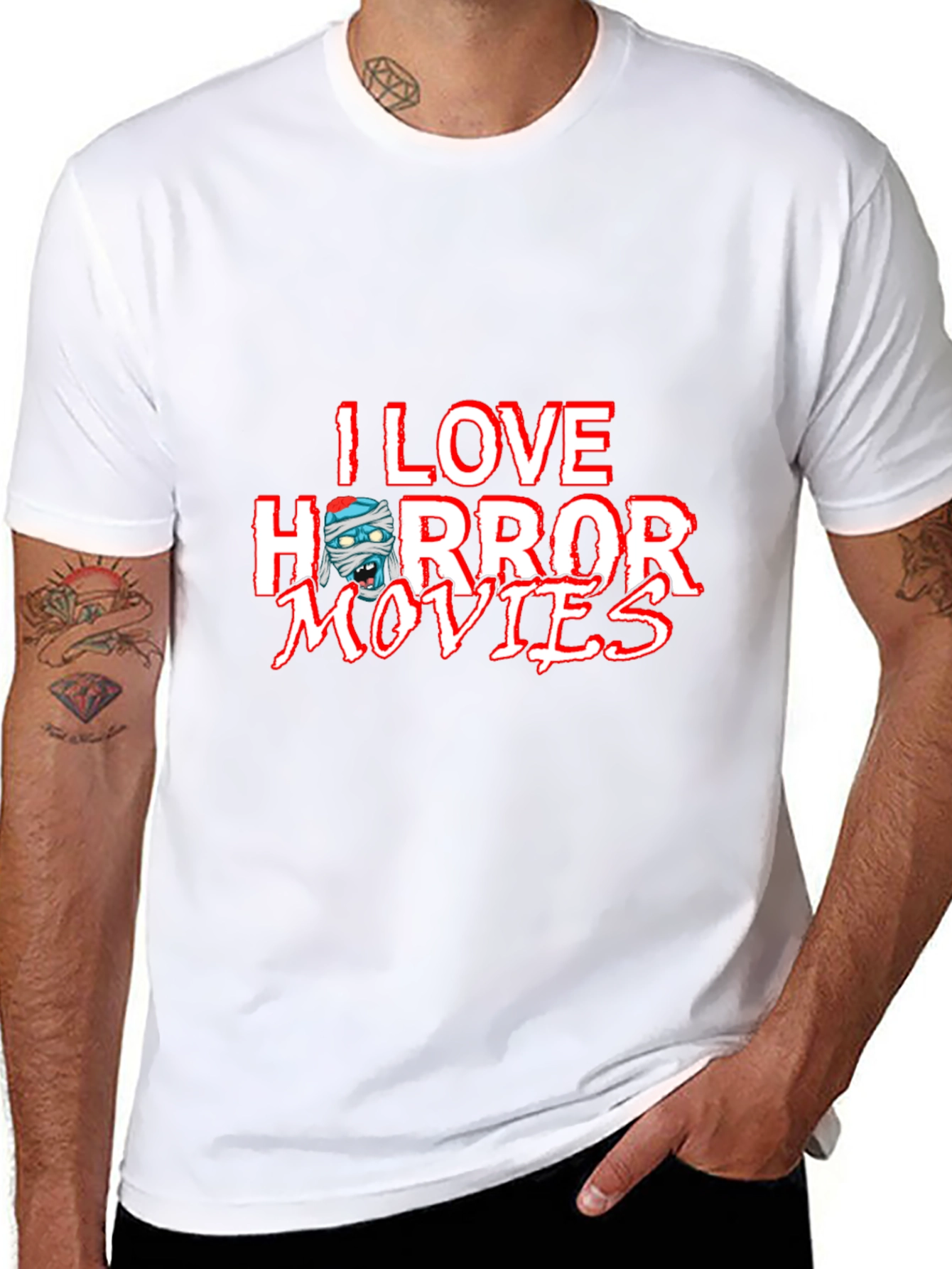 I Love Horror Movies Graphic Tee