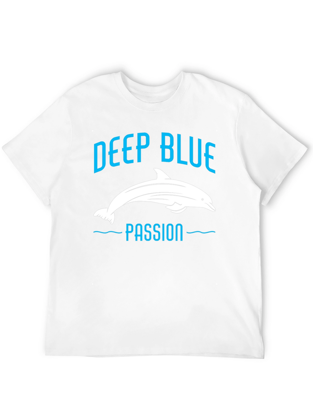 Deep Blue Passion Dolphin Graphic T-Shirt