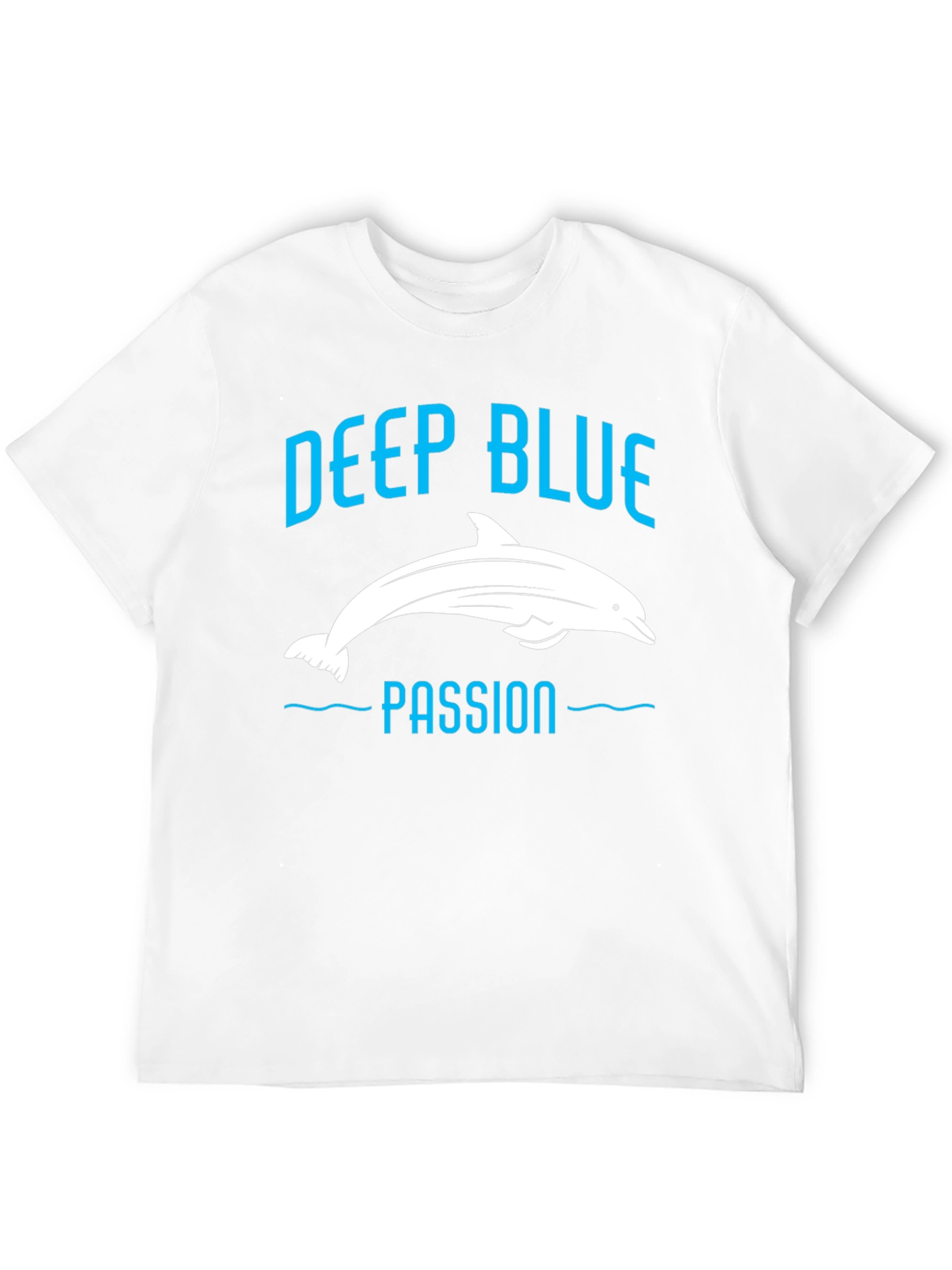 Deep Blue Passion Dolphin Graphic T-Shirt