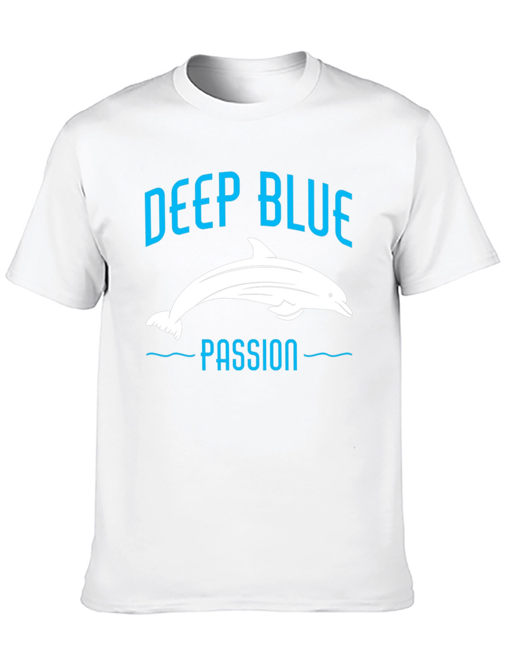 Deep Blue Passion Dolphin Graphic T-Shirt