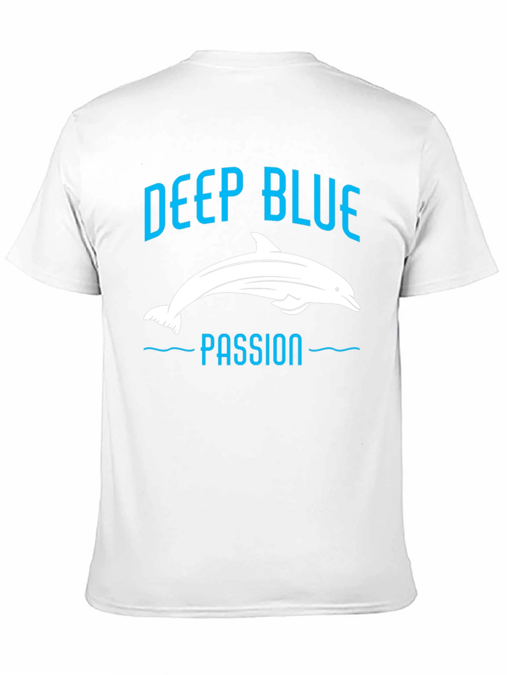 Deep Blue Passion Dolphin Graphic T-Shirt
