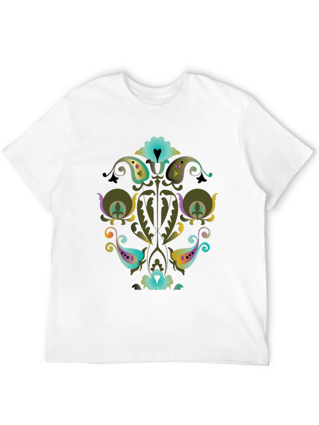 Ornate Floral Paisley Graphic Tee