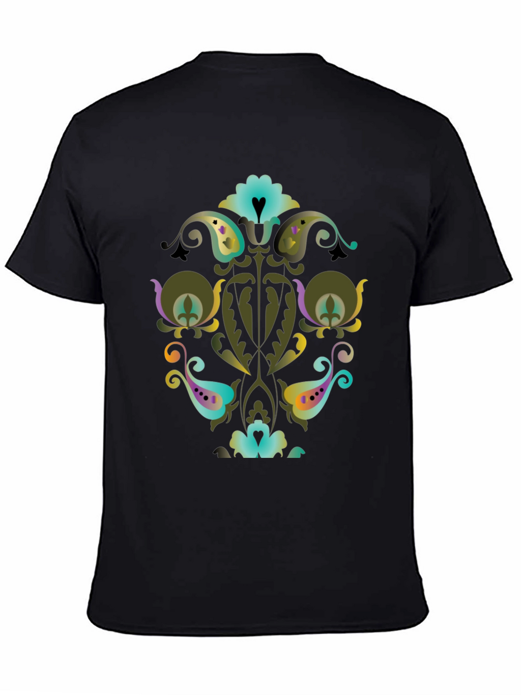 Ornate Floral Paisley Graphic Tee