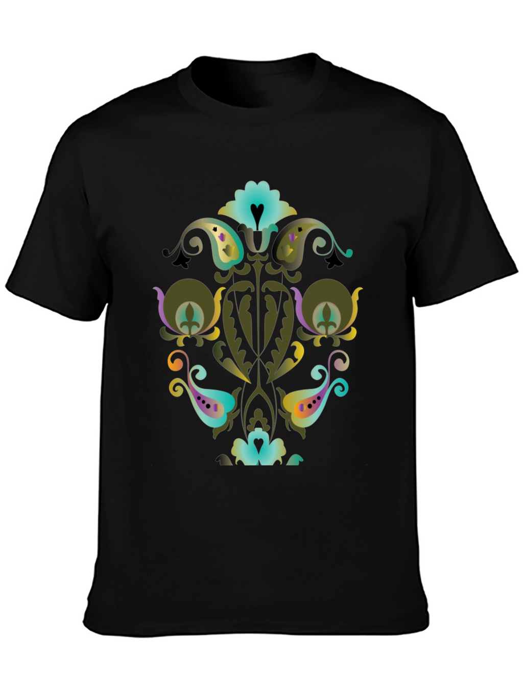 Ornate Floral Paisley Graphic Tee