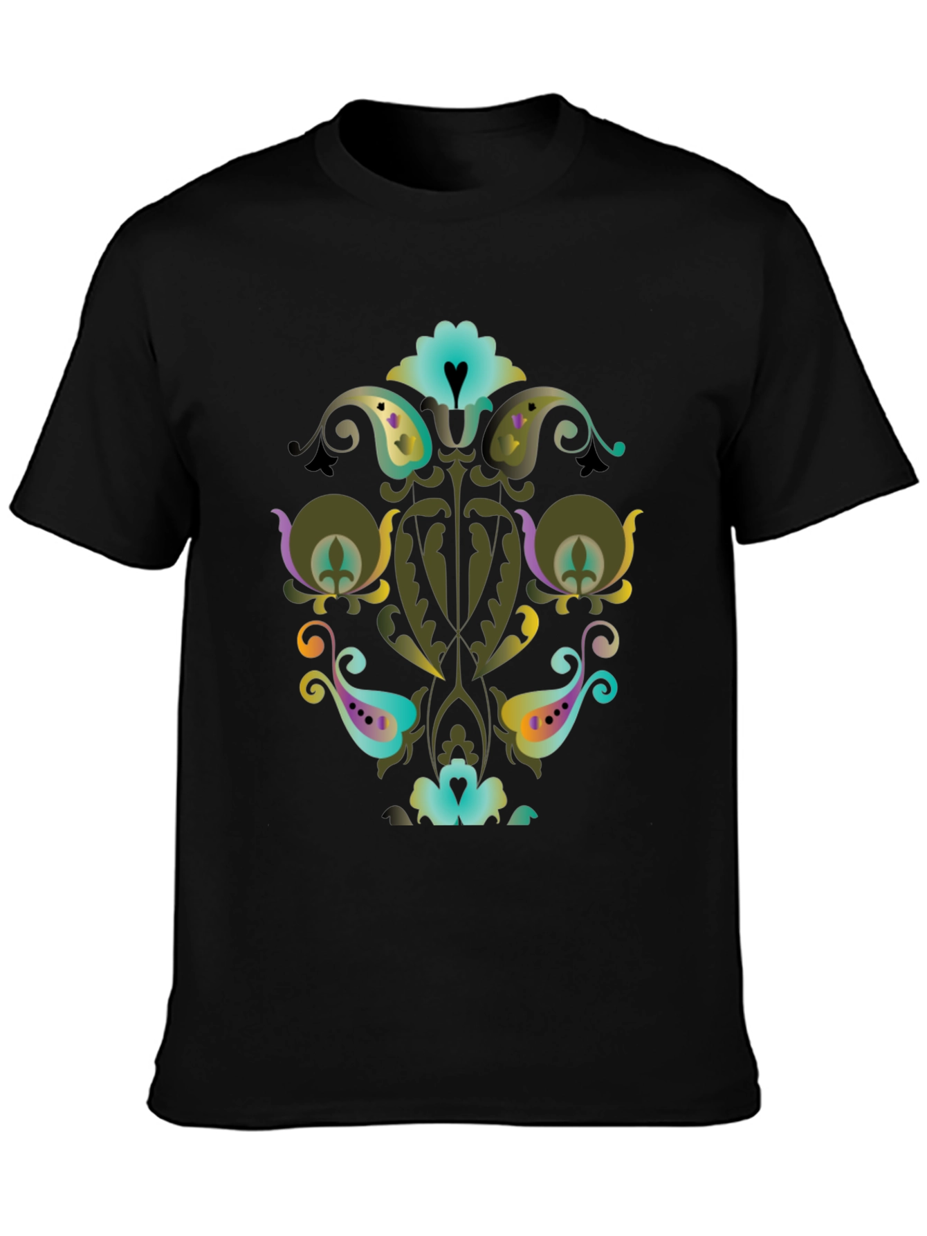 Ornate Floral Paisley Graphic Tee
