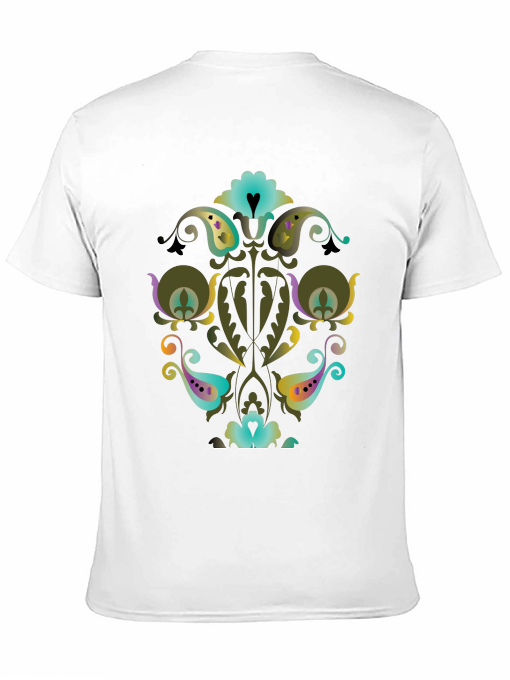 Ornate Floral Paisley Graphic Tee