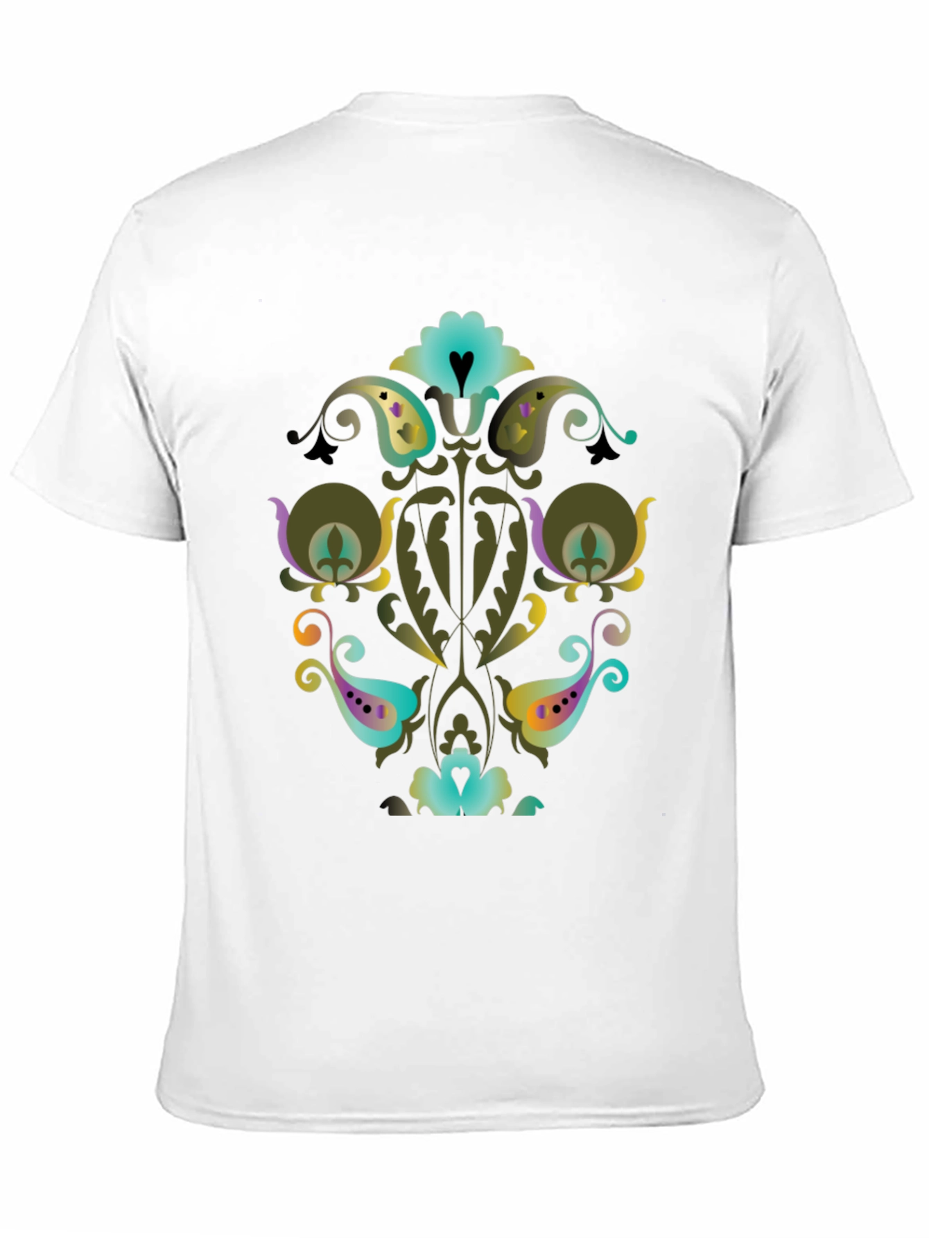 Ornate Floral Paisley Graphic Tee