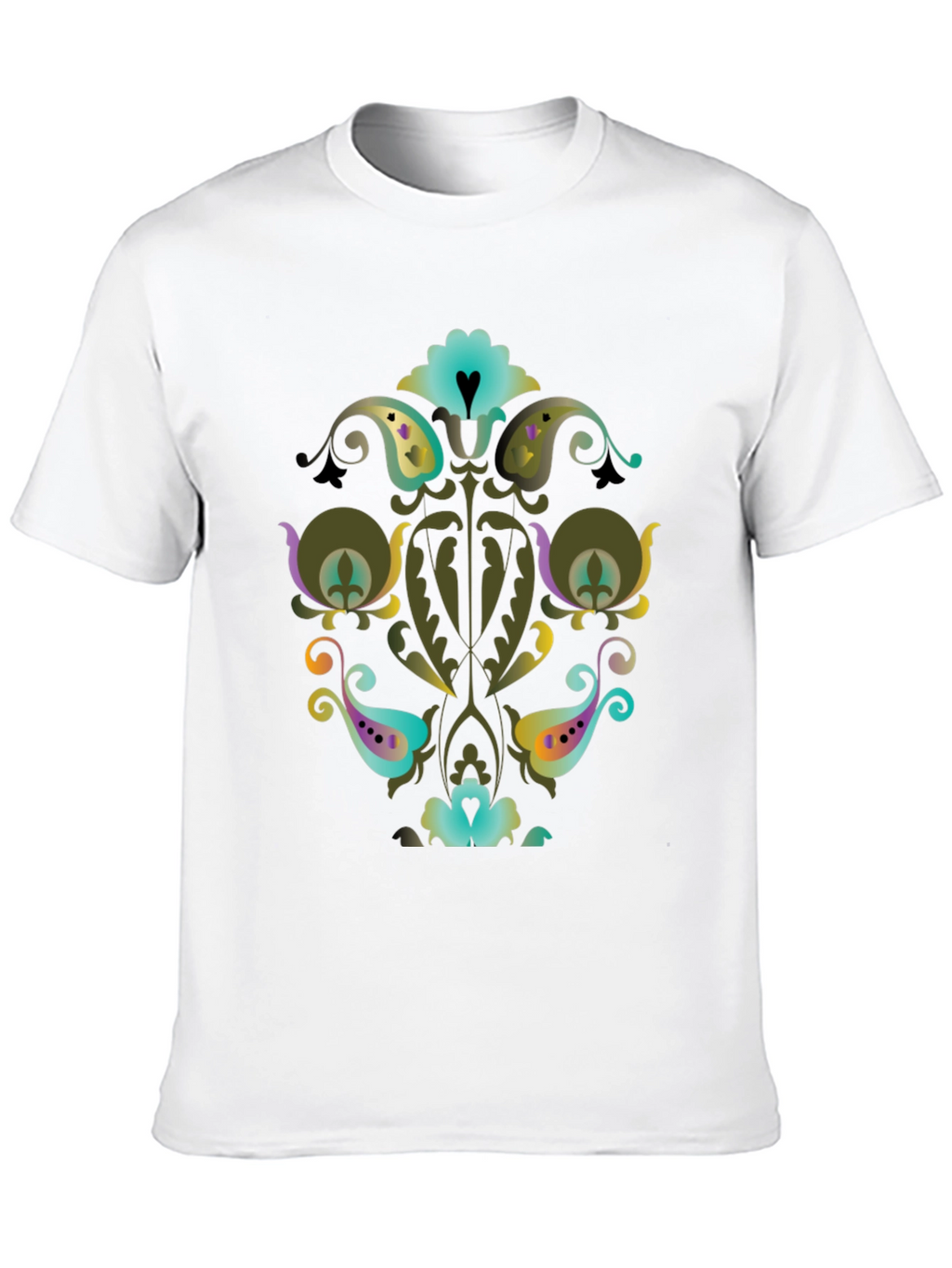 Ornate Floral Paisley Graphic Tee