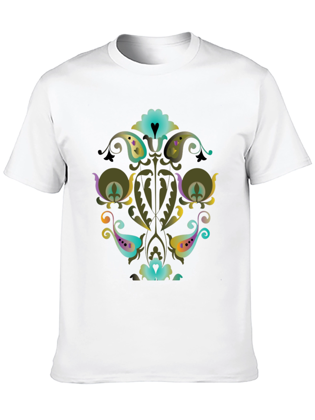 Ornate Floral Paisley Graphic Tee