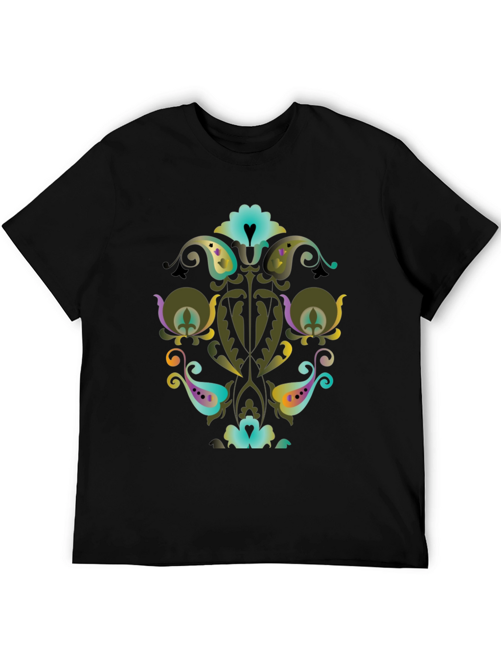 Ornate Floral Paisley Graphic Tee
