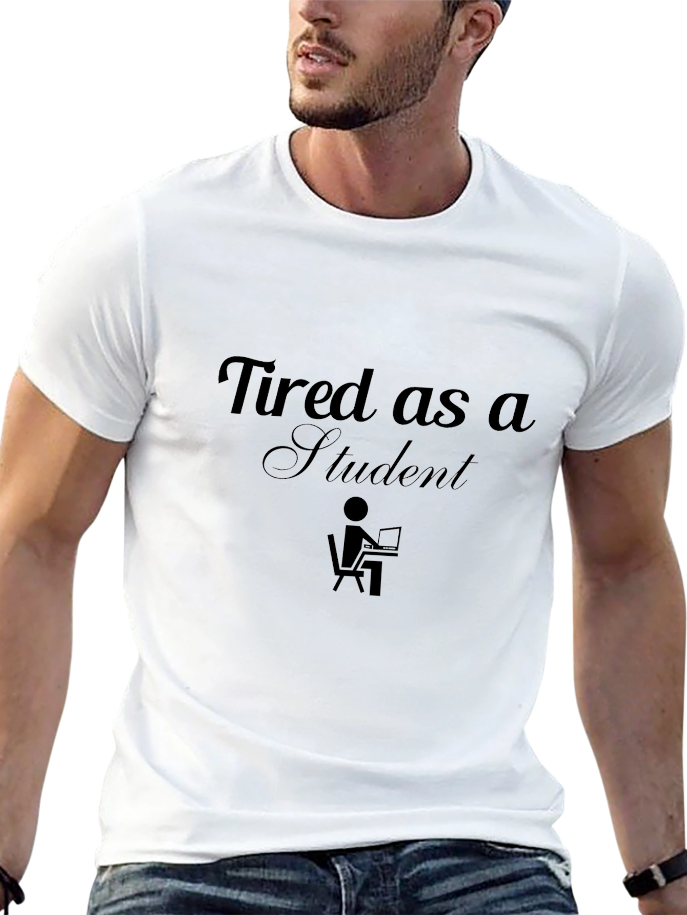 Tired as a Student Graphic T-Shirt