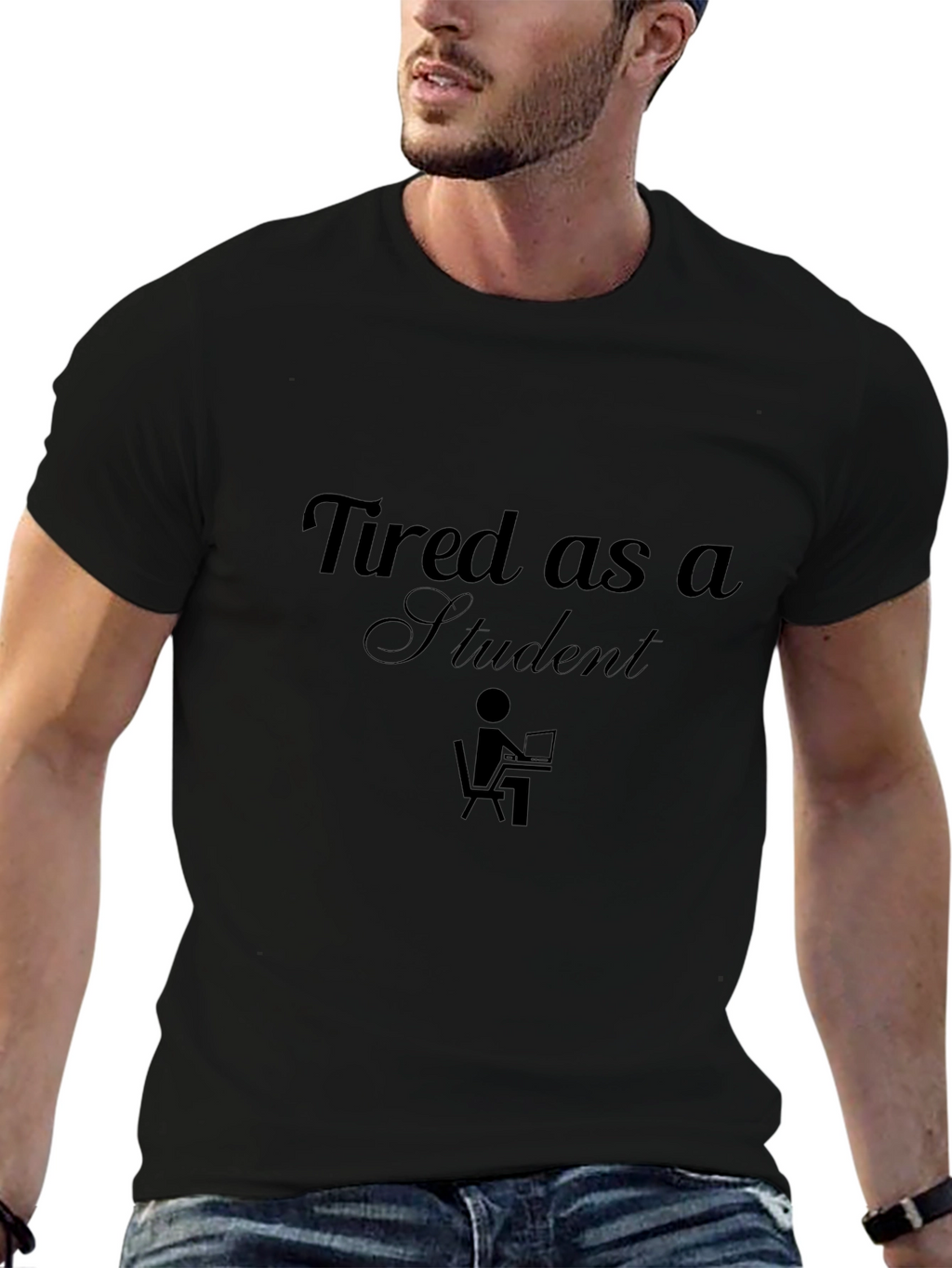 Tired as a Student Graphic T-Shirt