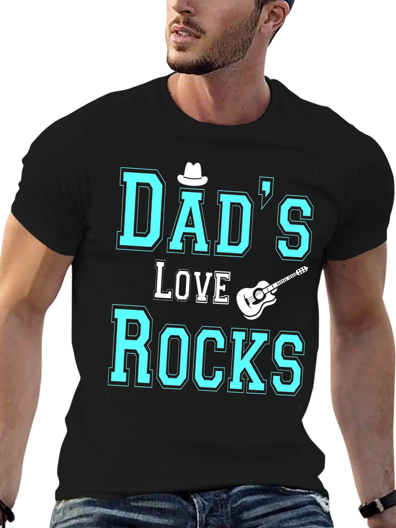 Dads Love Rocks T-Shirt - Fathers Day Gift