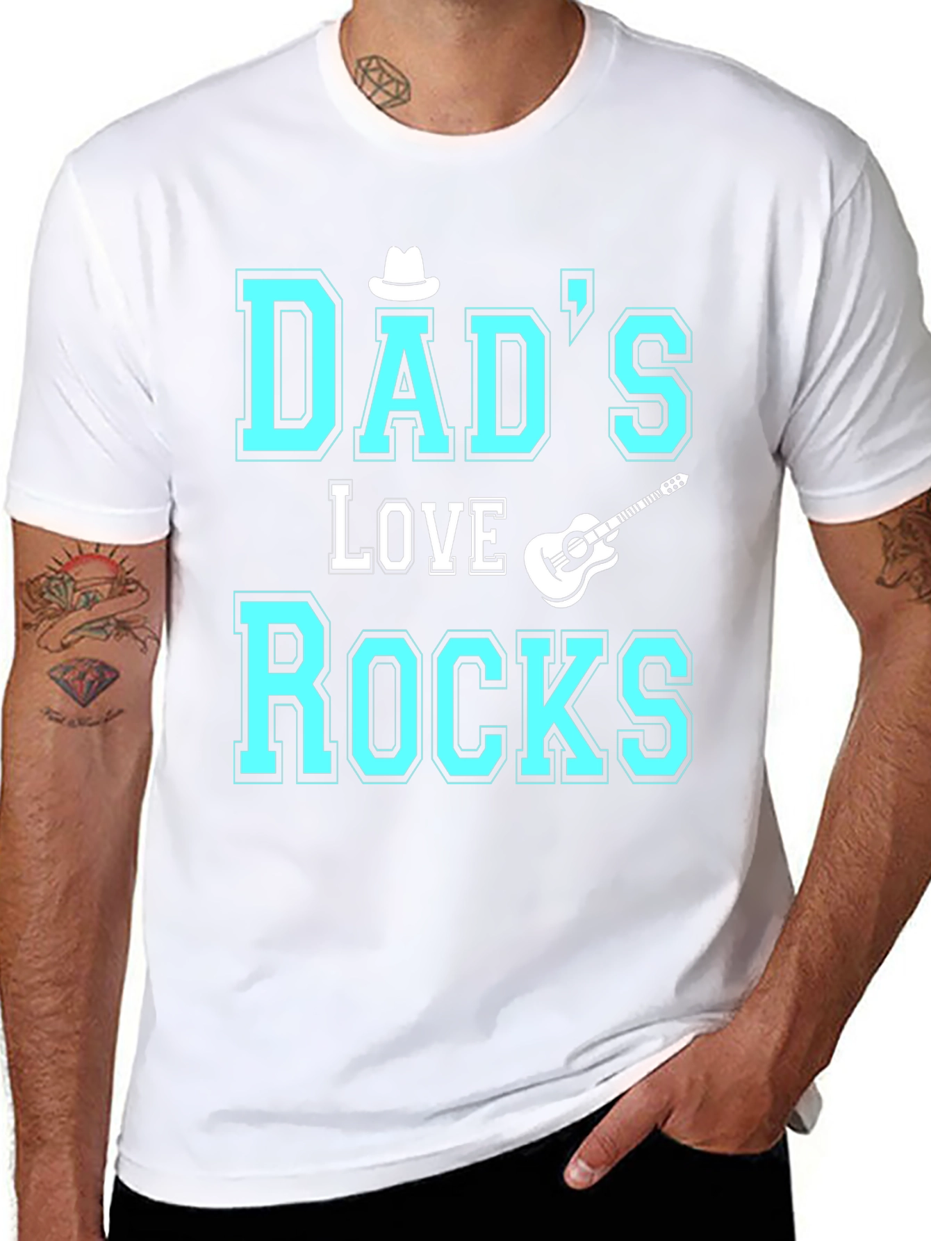 Dads Love Rocks T-Shirt - Fathers Day Gift