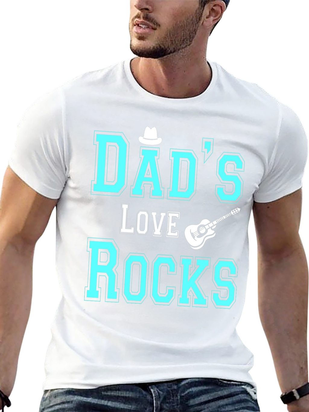 Dads Love Rocks T-Shirt - Fathers Day Gift
