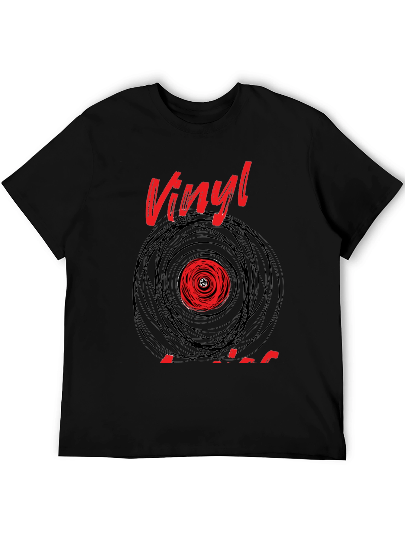 Vinyl Record Graphic Tee - Classic Music Lover T-Shirt