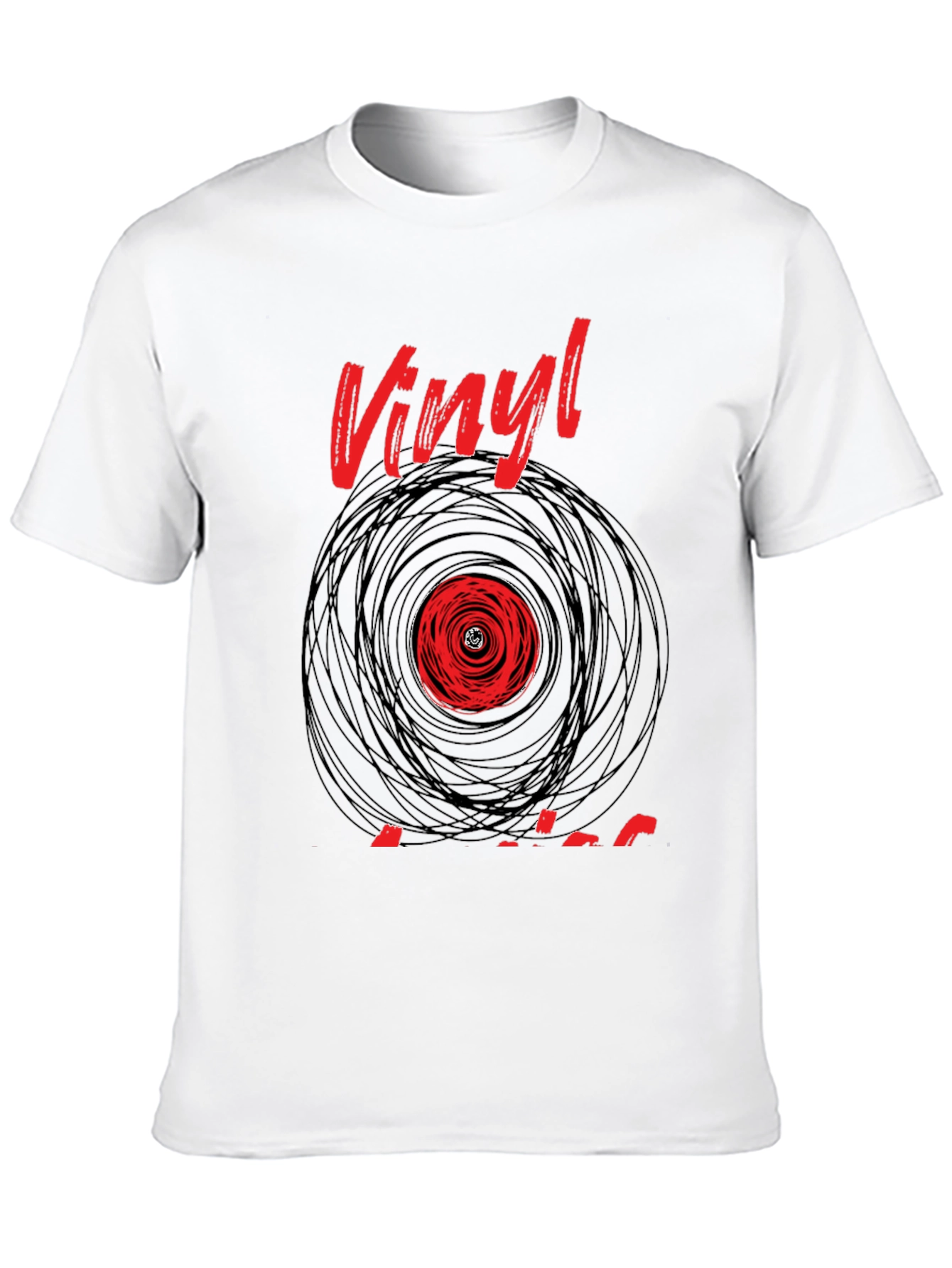 Vinyl Record Graphic Tee - Classic Music Lover T-Shirt