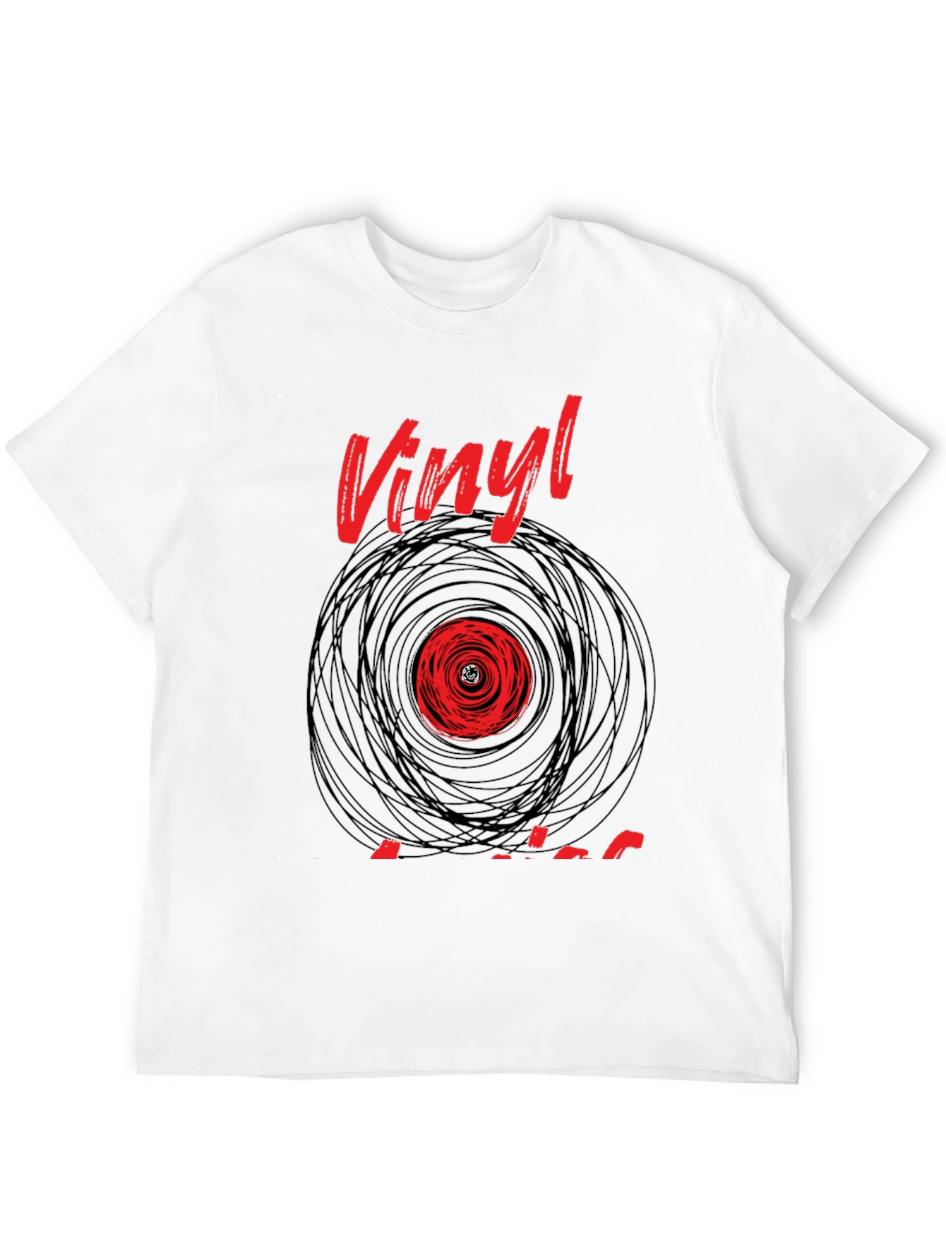 Vinyl Record Graphic Tee - Classic Music Lover T-Shirt