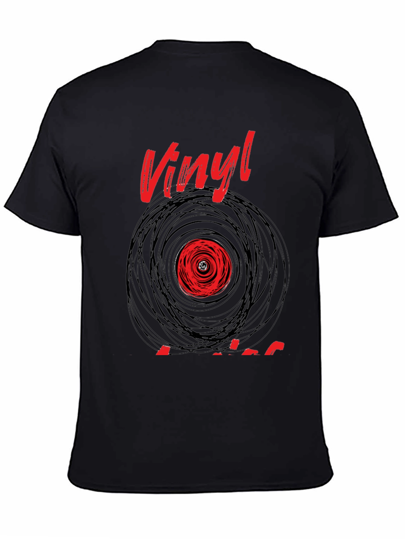 Vinyl Record Graphic Tee - Classic Music Lover T-Shirt