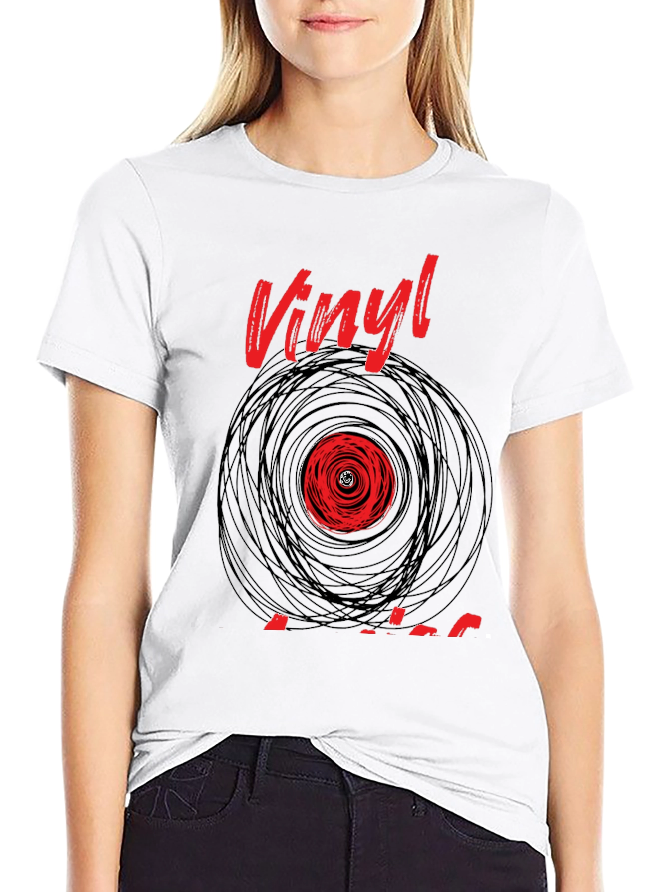 Vinyl Record Graphic Tee - Classic Music Lover T-Shirt