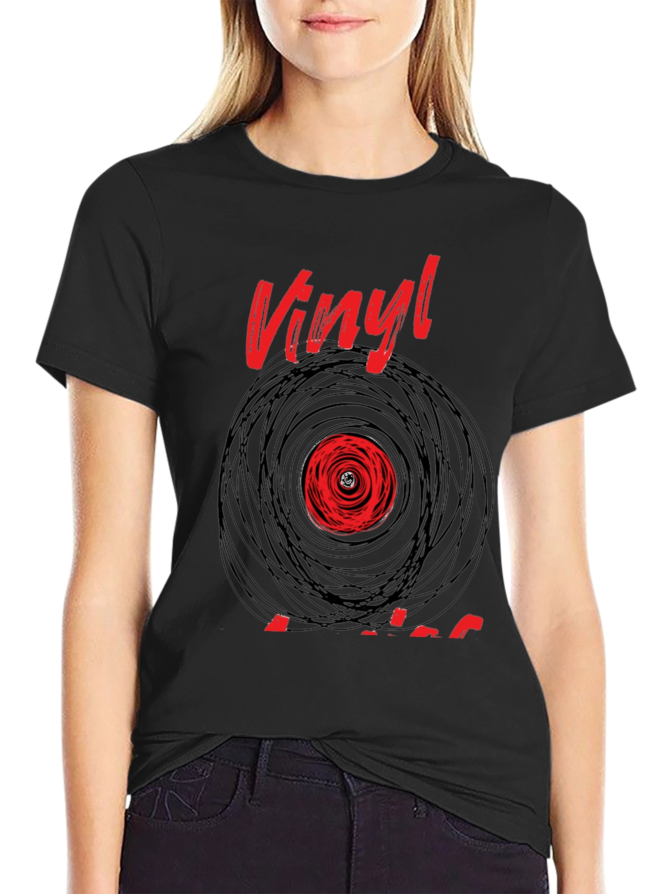 Vinyl Record Graphic Tee - Classic Music Lover T-Shirt