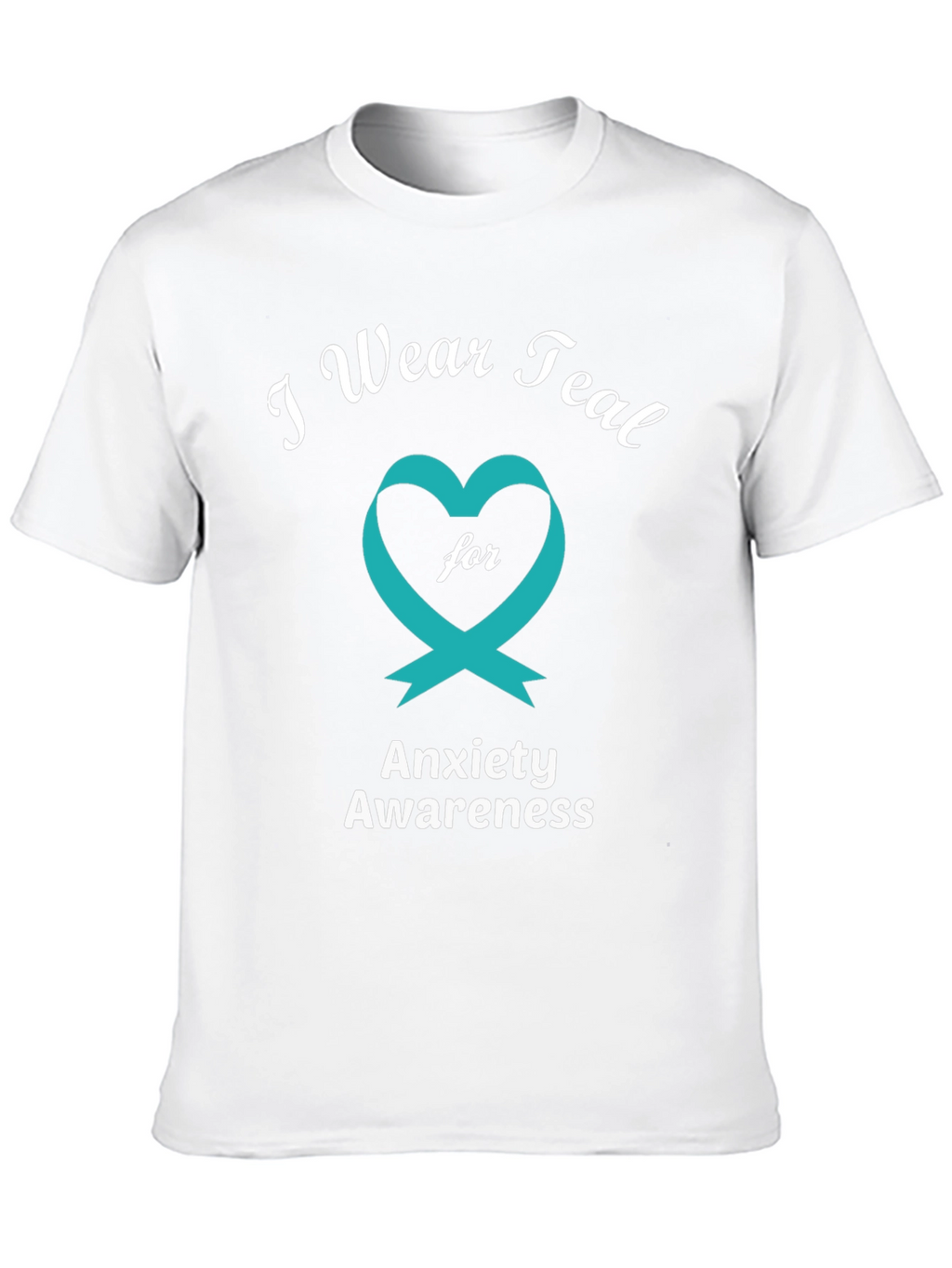 Anxiety Awareness Teal Ribbon T-Shirt