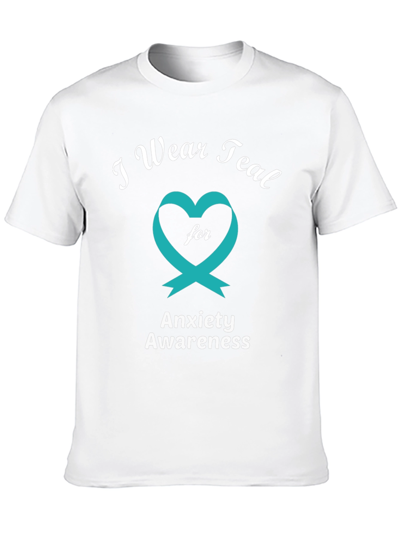 Anxiety Awareness Teal Ribbon T-Shirt