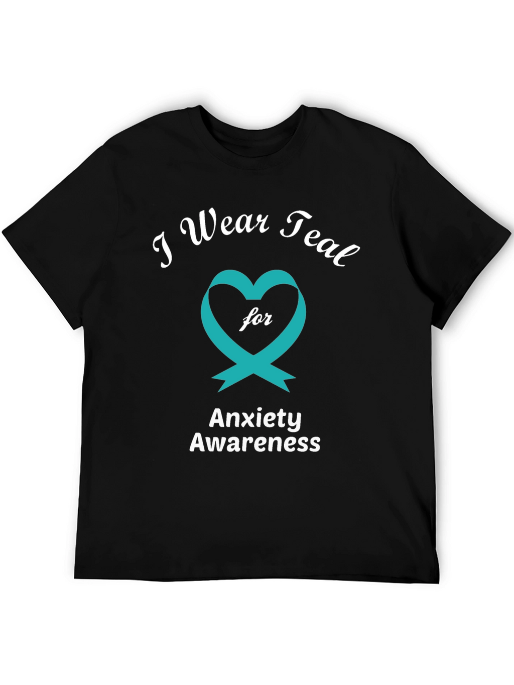 Anxiety Awareness Teal Ribbon T-Shirt
