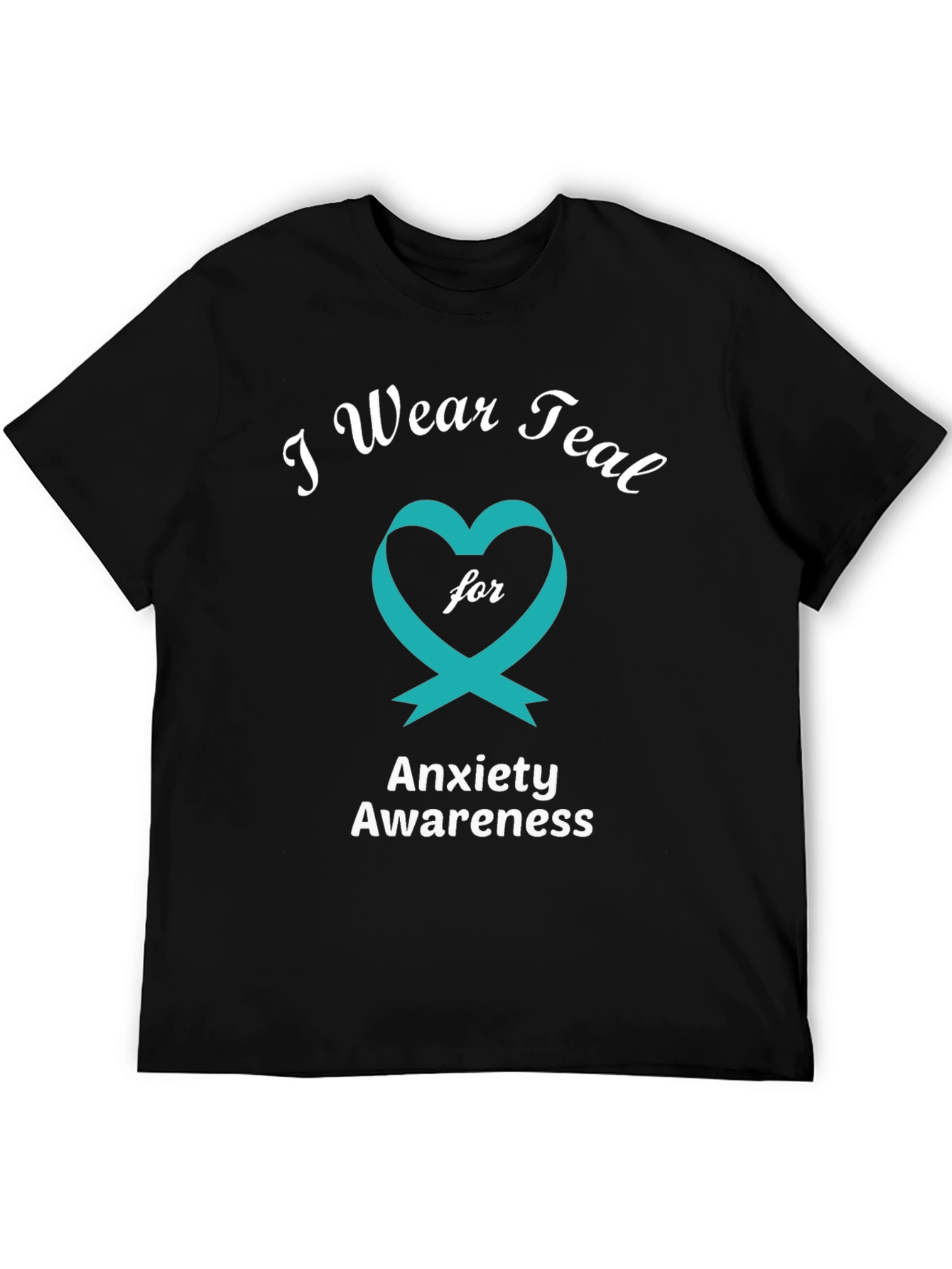 Anxiety Awareness Teal Ribbon T-Shirt