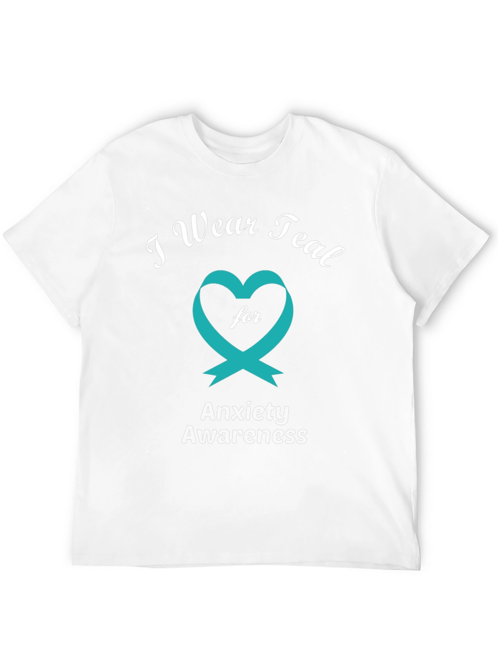 Anxiety Awareness Teal Ribbon T-Shirt