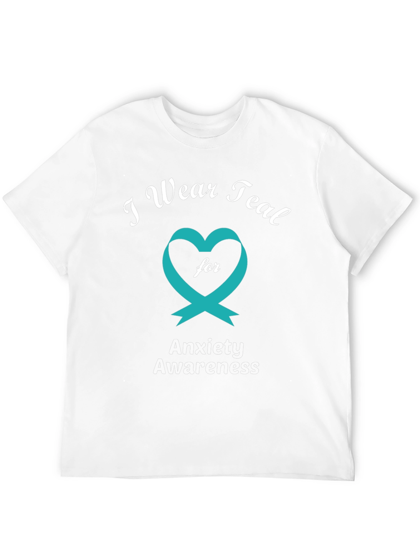 Anxiety Awareness Teal Ribbon T-Shirt