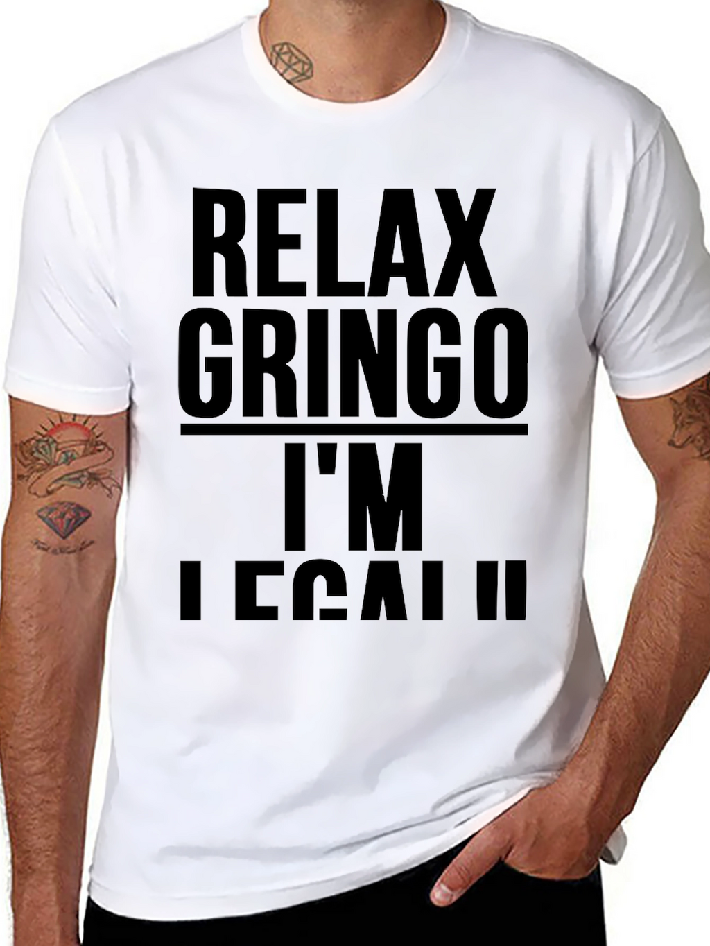 Relax Gringo Im Legal Black T-Shirt