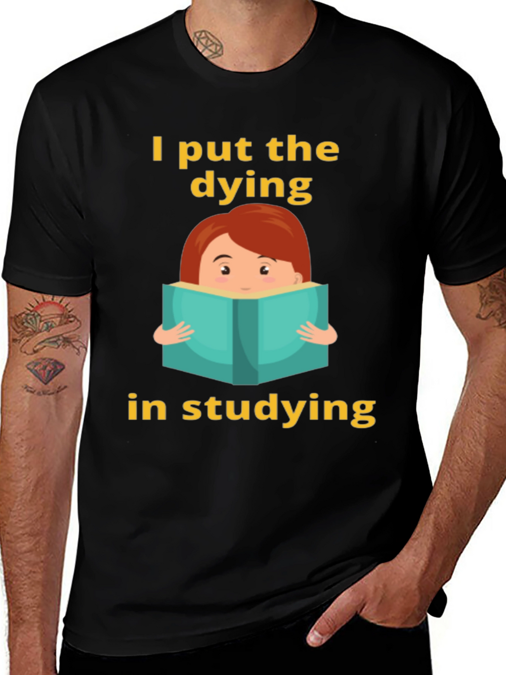 Dying in Studying Graphic Tee