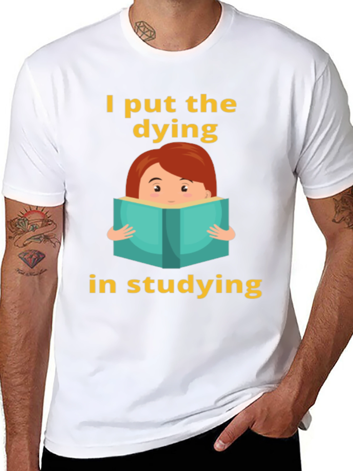 Dying in Studying Graphic Tee