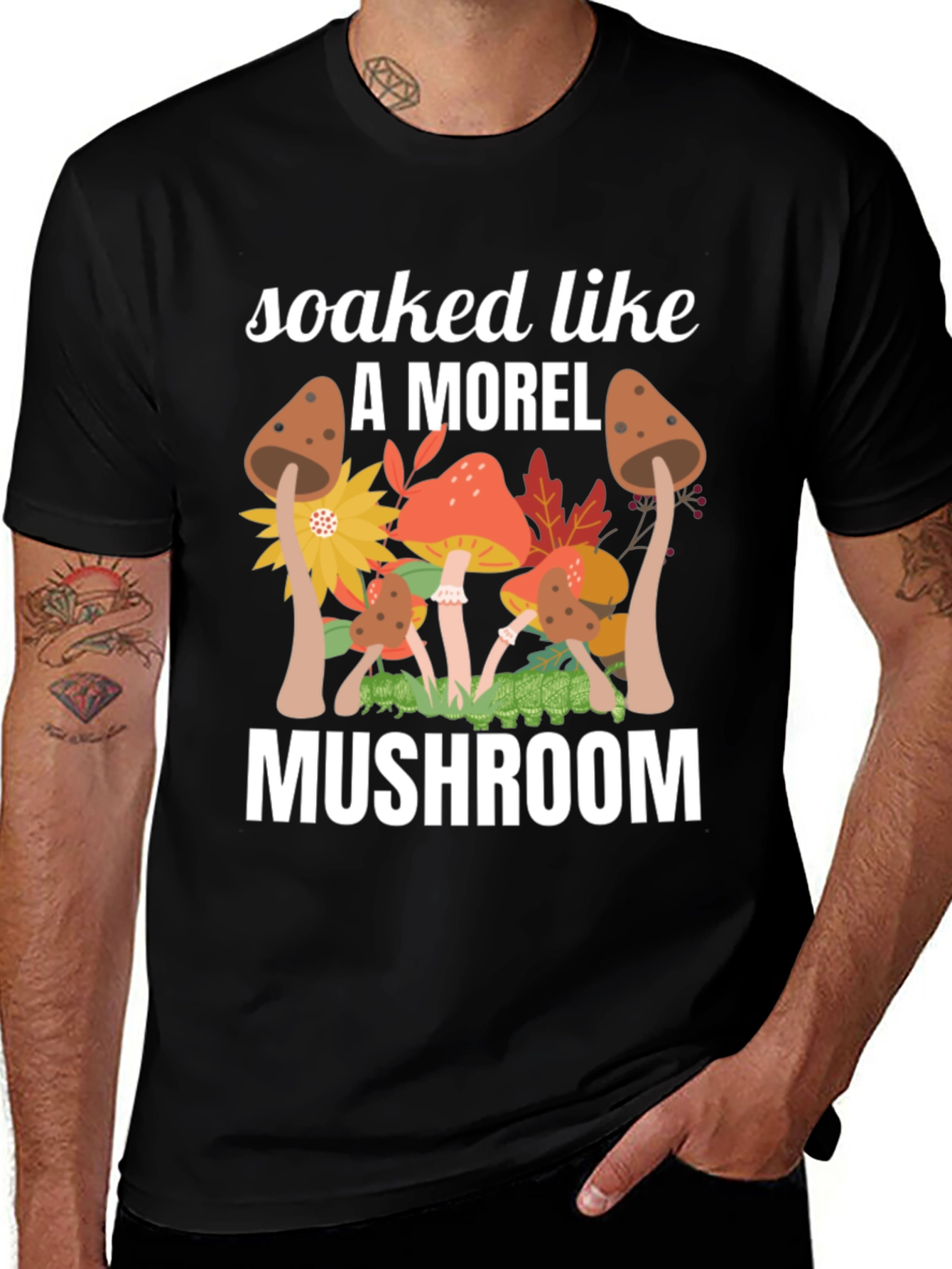 Soaked Like A Morel Mushroom Graphic T-Shirt