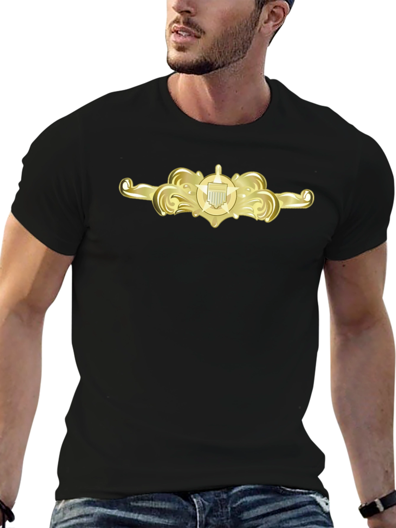 Navy Submarine Warfare T-Shirt - Black