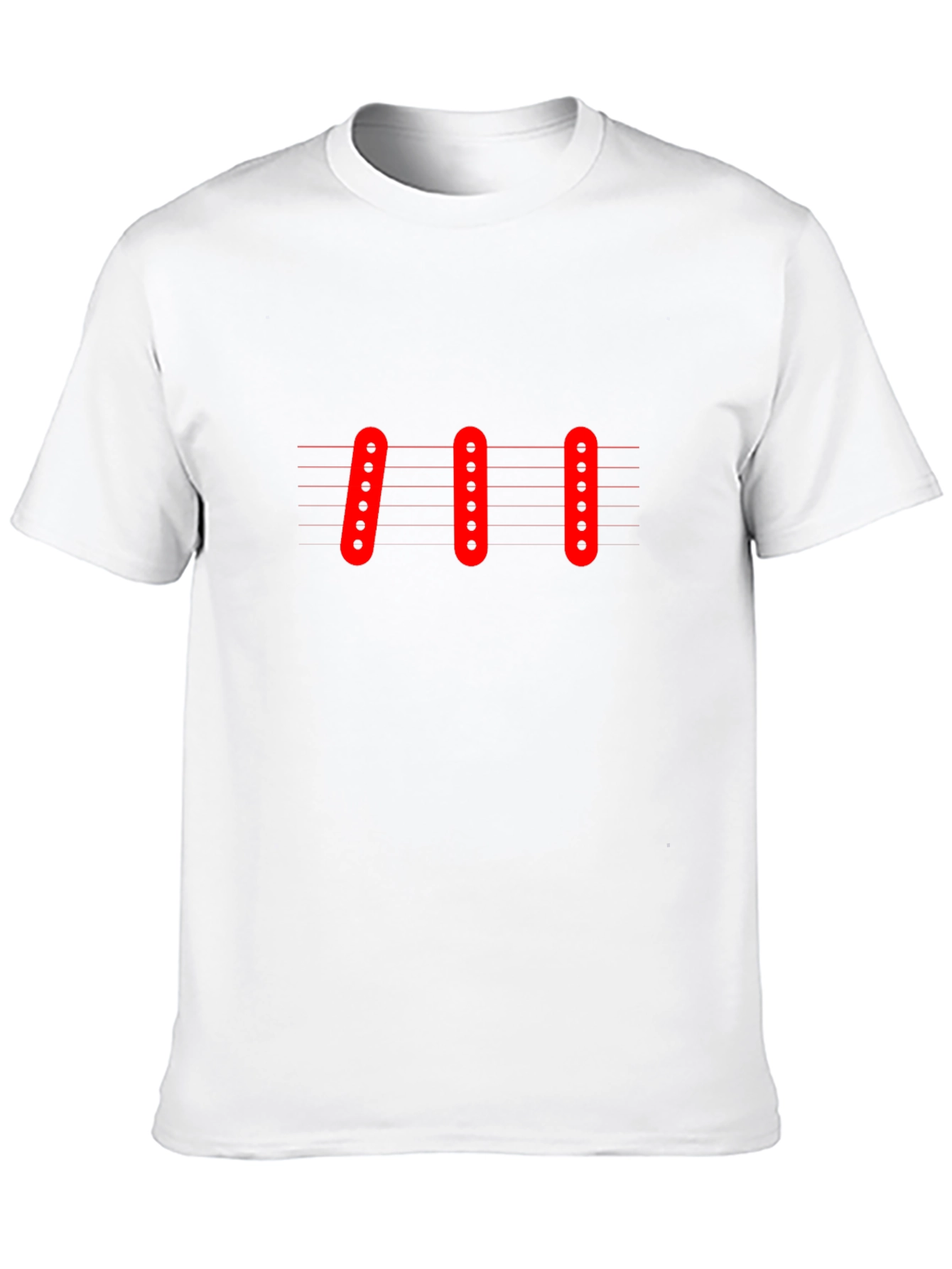 Guitar Pickups Graphic Black T-Shirt