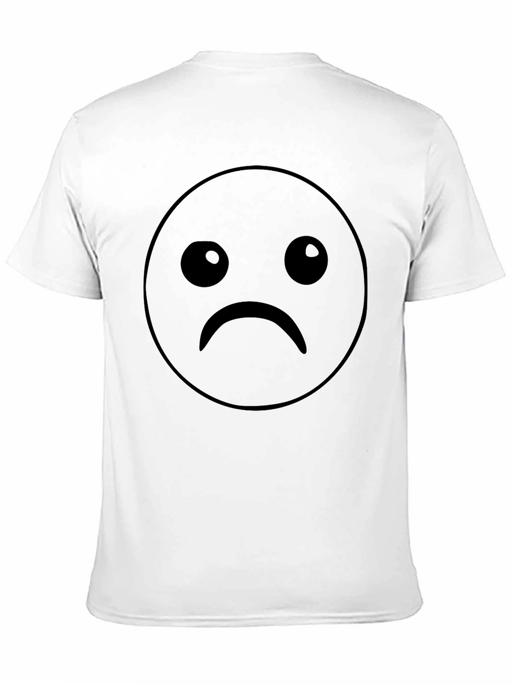Sad Face Graphic T-Shirt - Unisex Black Tee