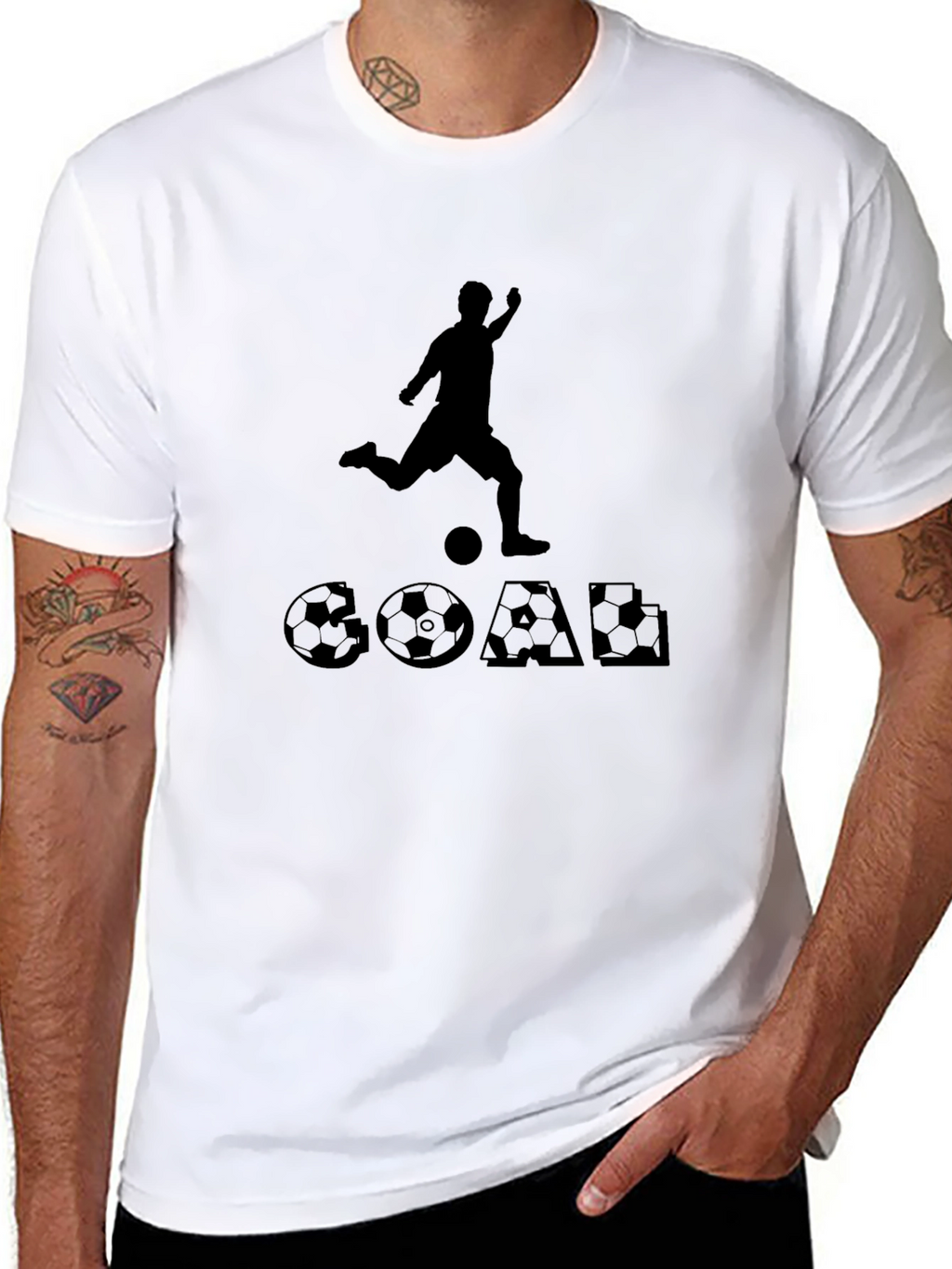 Soccer Goal T-Shirt - Black