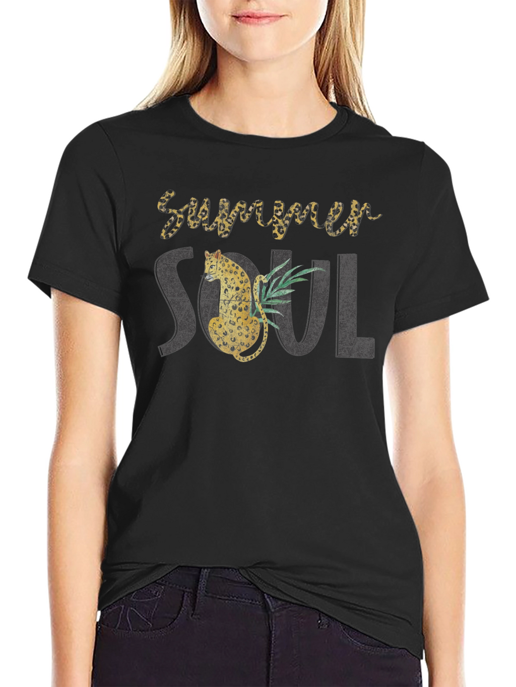Summer Soul Leopard Graphic Tee