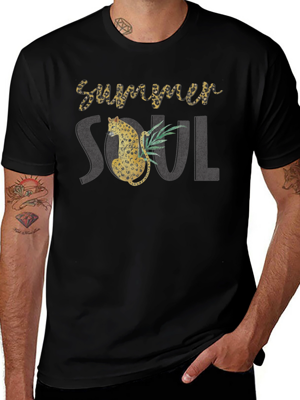 Summer Soul Leopard Graphic Tee