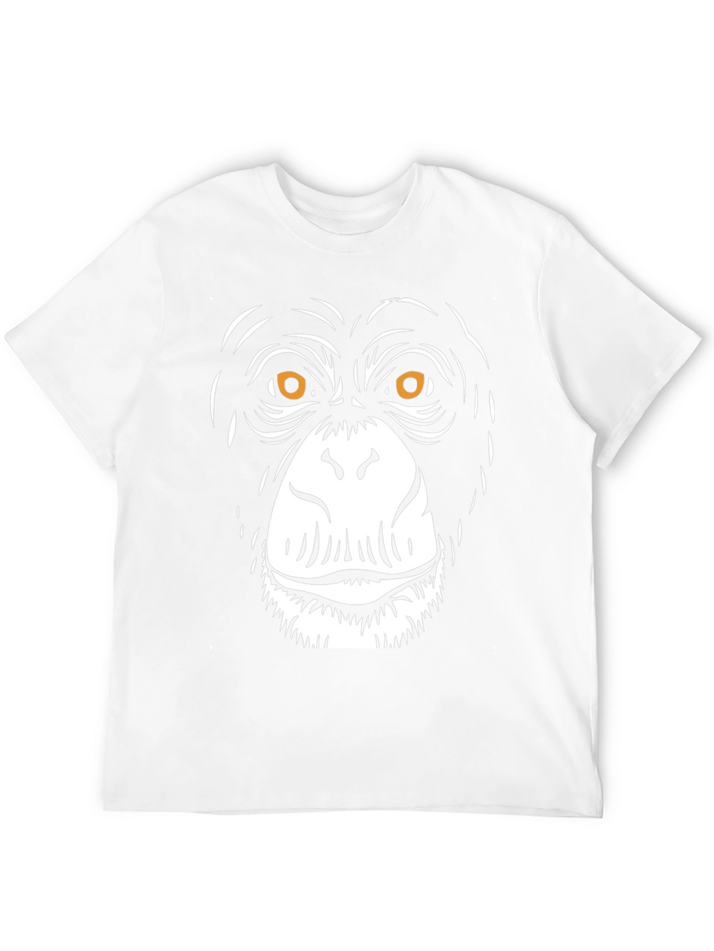 Chimpanzee Face Graphic Black T-Shirt