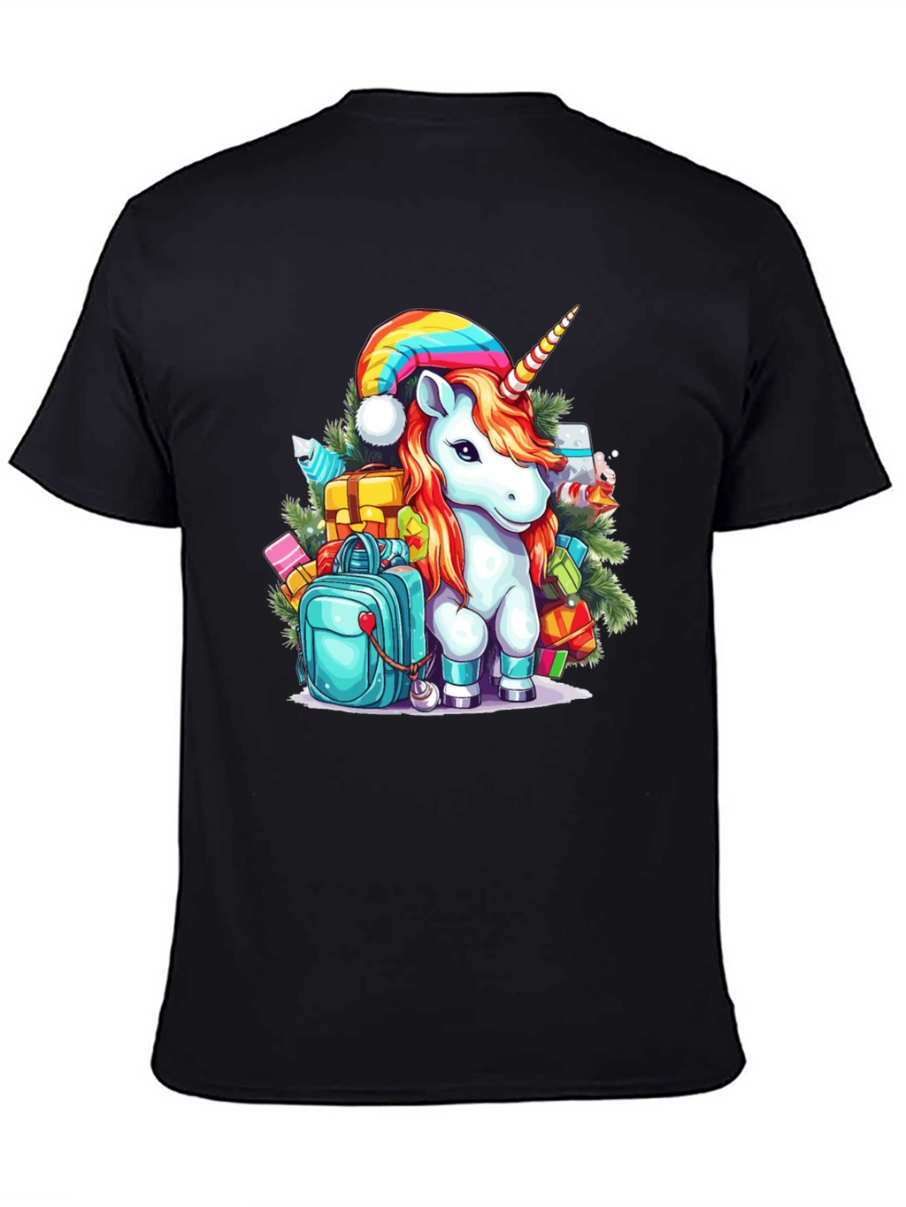 Festive Unicorn Christmas T-Shirt